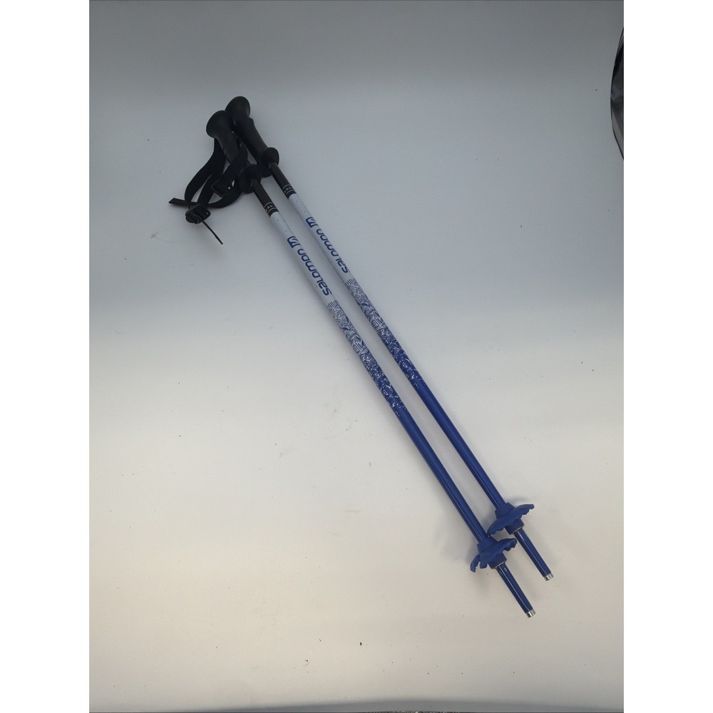 Salomon Kaloo Junior ski poles in blue 28"